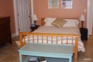 Bedroom with nice quilts